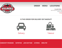Tablet Screenshot of esquimalt.villagespizza.com